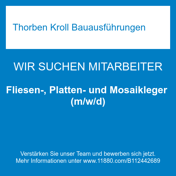 Fliesen-, Platten- und Mosaikleger (m/w/d)