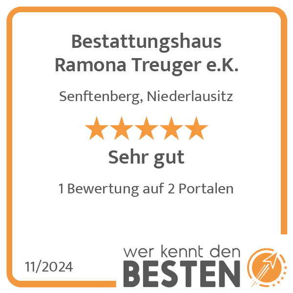 Bestattungshaus Ramona Treuger e.K. in Senftenberg - Logo