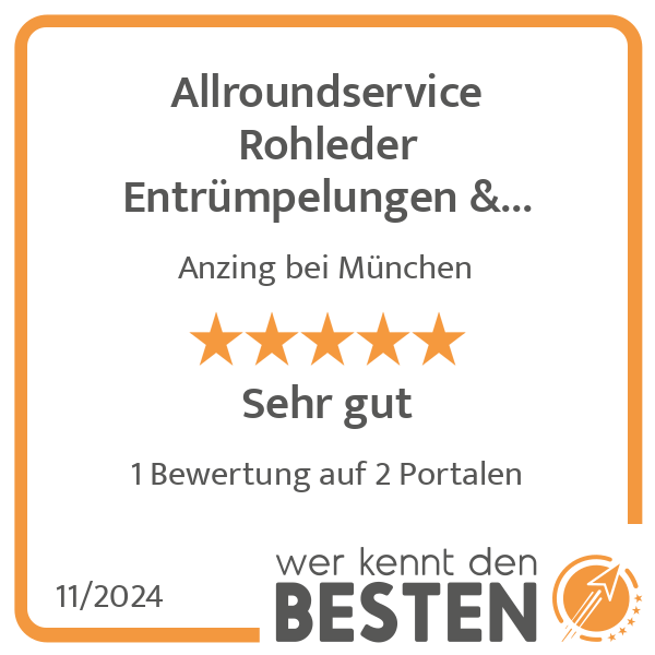 Allroundservice Rohleder Entrümpelungen & Dienstleistungen in Anzing - Logo