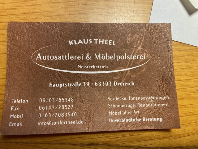 Klaus Theel Meisterbetrieb Autosattlerei u. Möbelpolsterei in Dreieich - Logo