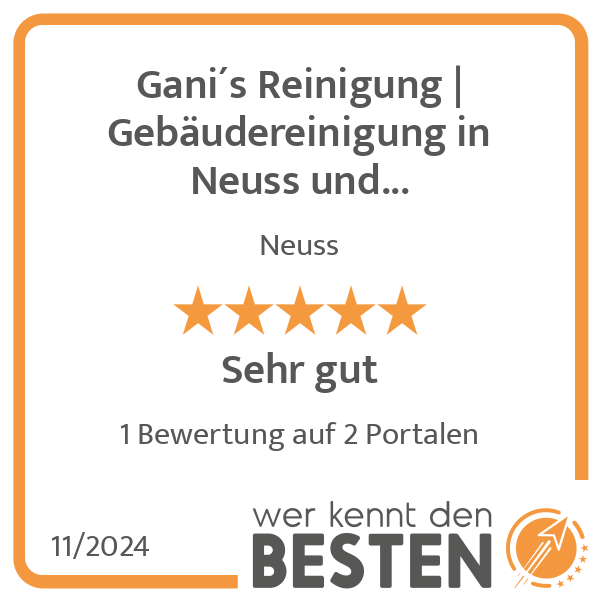 Gani´s Reinigung Gebäudereinigung in Neuss und Umgebung Reinigungsfirma für Unterhaltsreinigung, Büroreinigung in Neuss - Logo