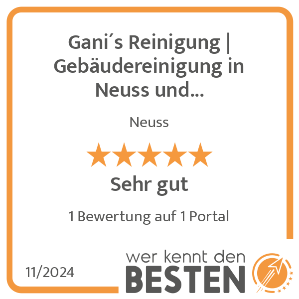 Gani´s Reinigung Gebäudereinigung in Neuss und Umgebung Reinigungsfirma für Unterhaltsreinigung, Büroreinigung in Neuss - Logo