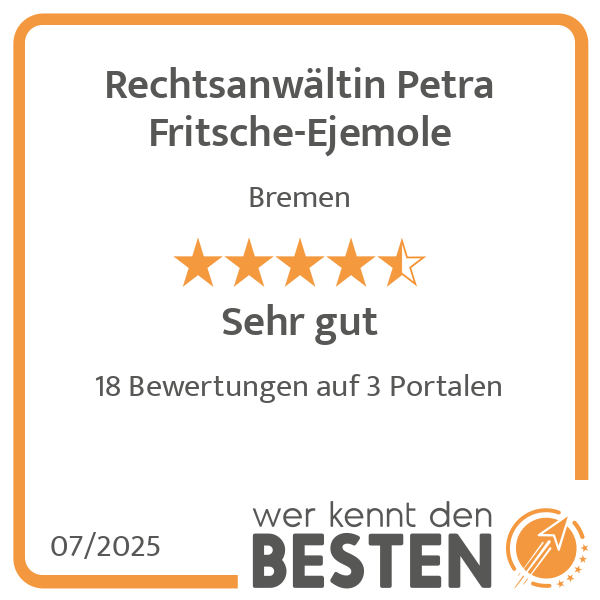 Rechtsanwältin Petra Fritsche-Ejemole in Bremen - Logo