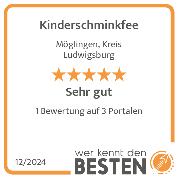 Kinderschminkfee in Möglingen Kreis Ludwigsburg in Württemberg - Logo