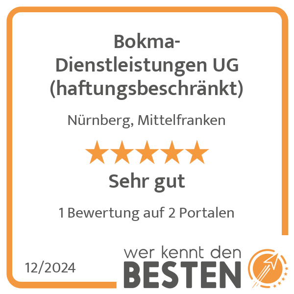 Bokma-Dienstleistungen UG (haftungsbeschränkt) in Nürnberg - Logo