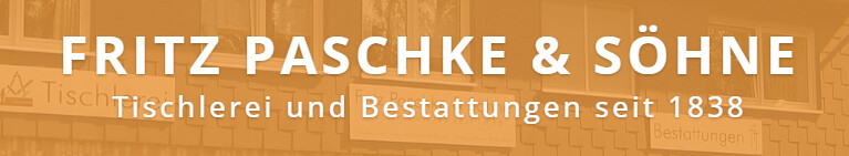 Tischlerei und Bestattungen Fritz Paschke & Söhne oHG in Duisburg - Logo