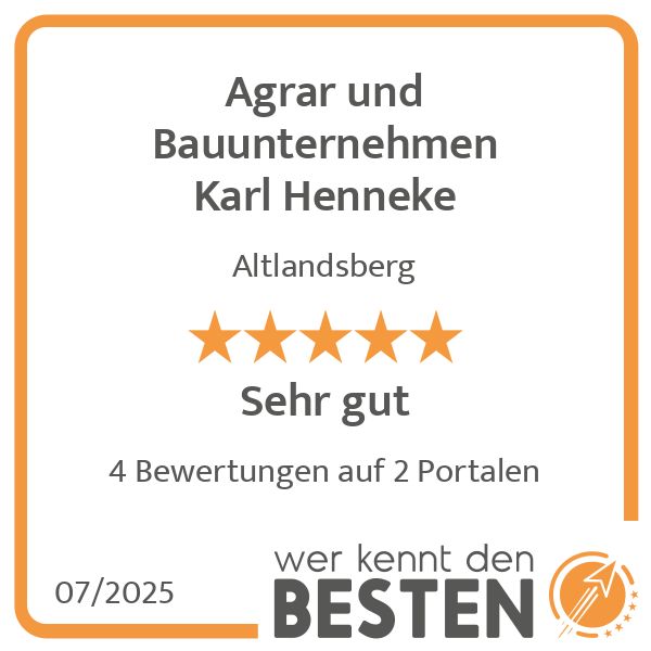 Agrar und Bauunternehmen Karl Henneke in Altlandsberg - Logo Agrar und Bauunternehmen Karl Henneke in Altlandsberg - Logo
