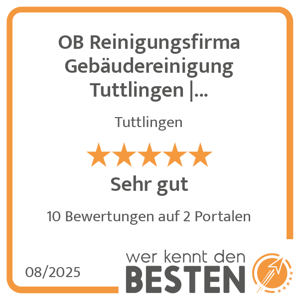 OB Reinigungsfirma Gebäudereinigung Tuttlingen Glasreinigung Unterhaltsreinigung Baureinigung Hausmeisterservice in Tuttlingen - Logo