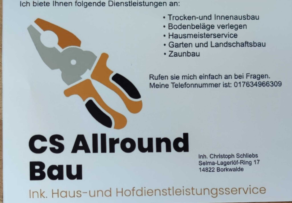 CS Allround Bau in Borkwalde - Logo