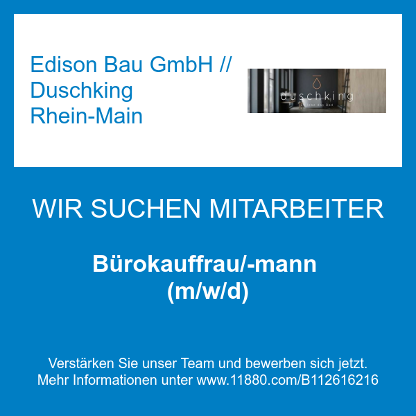 Edison Bau GmbH // Duschking Rhein-Main in Mainz - Logo