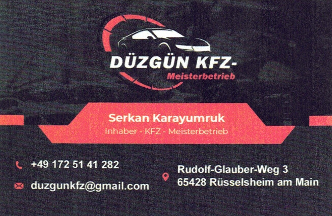 Düzgün KFZ Meisterbetrieb in Rüsselsheim - Logo