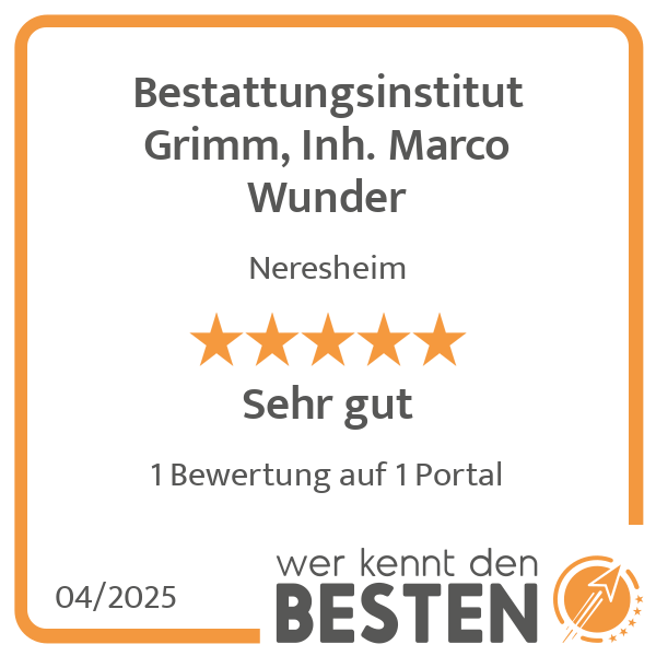 Bestattungsinstitut Grimm, Inh. Marco Wunder in Neresheim - Logo
