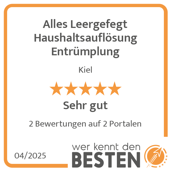 Alles Leergefegt Haushaltsauflösung Entrümplung in Kiel - Logo