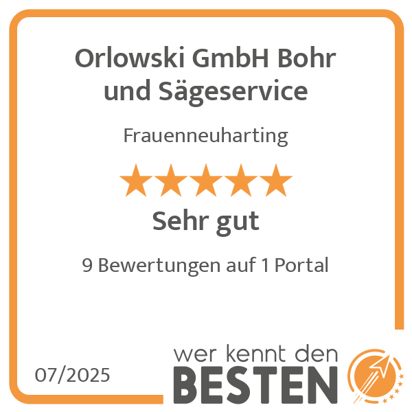 Orlowski GmbH Bohr und Sägeservice in Frauenneuharting - Logo Orlowski GmbH Bohr und Sägeservice in Frauenneuharting - Logo