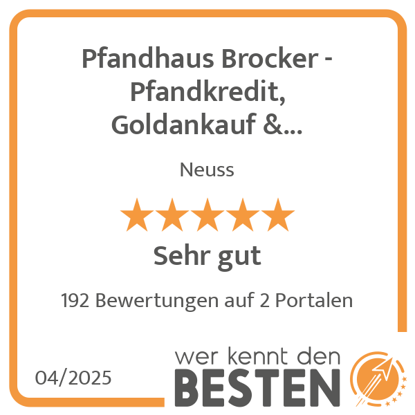 Pfandhaus Brocker - Pfandkredit, Goldankauf & Juwelier in Neuss - Logo