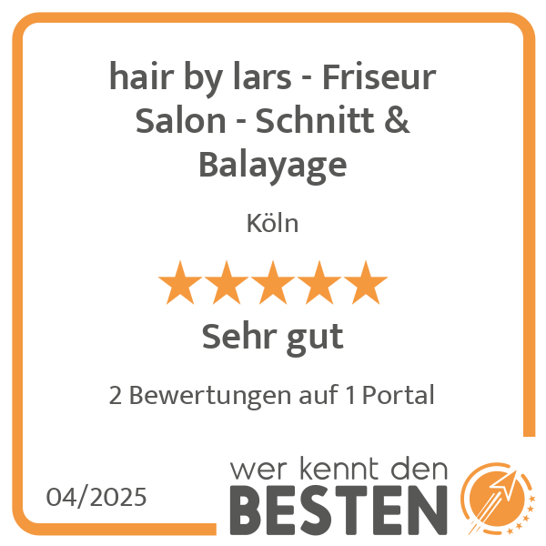 hair by lars - Friseur Salon - Schnitt & Balayage in Köln - Logo