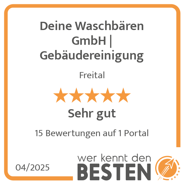 Deine Waschbären GmbH Gebäudereinigung in Freital - Logo Deine Waschbären GmbH Gebäudereinigung in Freital - Logo