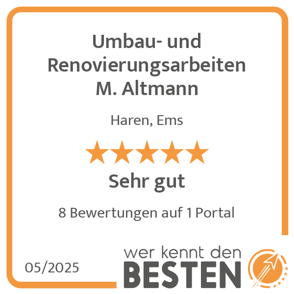 Umbau- und Renovierungsarbeiten M. Altmann in Haren an der Ems - Logo