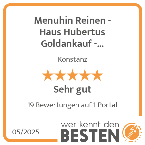 Menuhin Reinen - Haus Hubertus Goldankauf - Edelmetalle & Antiquitäten in Konstanz - Logo