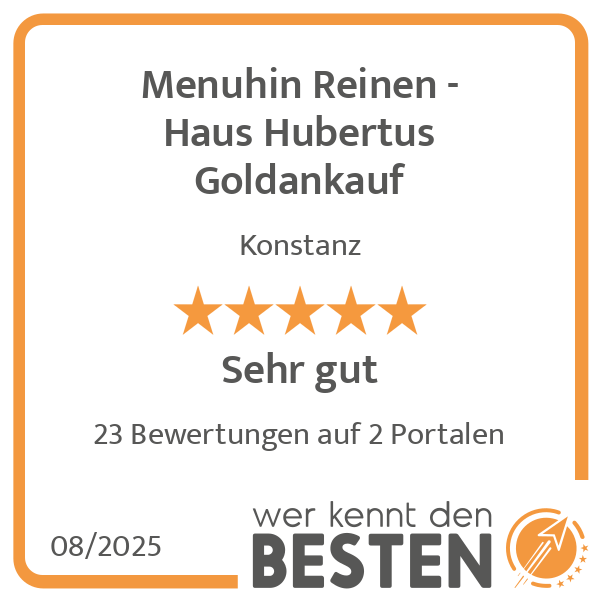 Menuhin Reinen - Haus Hubertus Goldankauf - Edelmetalle & Antiquitäten in Konstanz - Logo