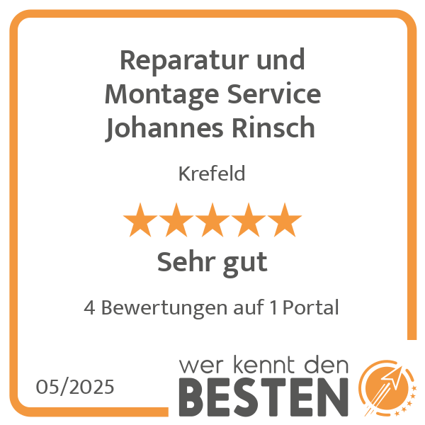 Reparatur und Montage Service Johannes Rinsch in Krefeld - Logo