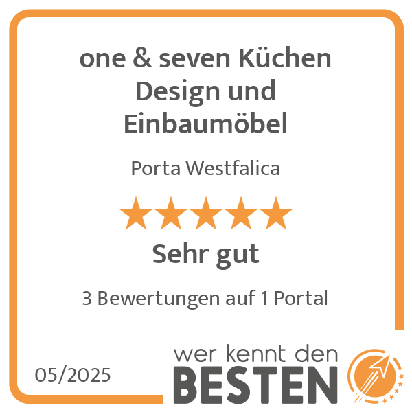 one & seven Küchen Design und Einbaumöbel in Porta Westfalica - Logo