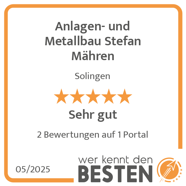 Anlagen- und Metallbau Stefan Mähren in Solingen - Logo