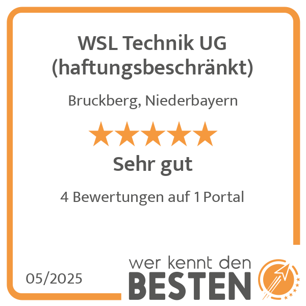 WSL Technik UG (haftungsbeschränkt) in Bruckberg in Niederbayern - Logo WSL Technik UG (haftungsbeschränkt) in Bruckberg in Niederbayern - Logo