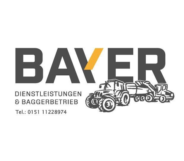 Logo von Dienstleistungen und Baggerbetrieb Bayer