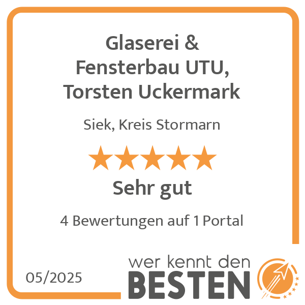 Glaserei & Fensterbau UTU, Torsten Uckermark in Siek Kreis Stormarn - Logo