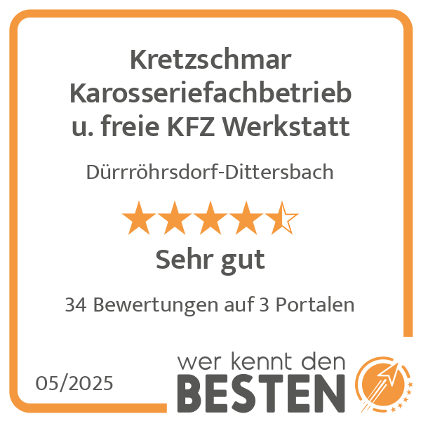 Kretzschmar Karosseriefachbetrieb u. freie KFZ Werkstatt in Dürrröhrsdorf Dittersbach - Logo