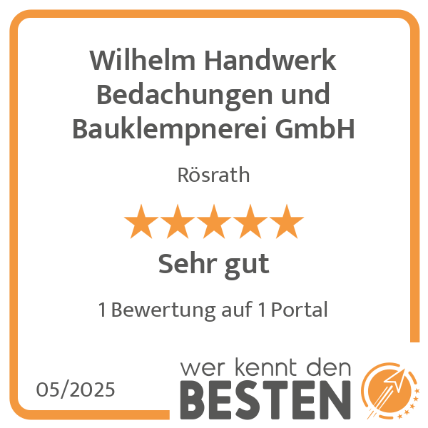 Wilhelm Handwerk Bedachungen und Bauklempnerei GmbH in Rösrath - Logo