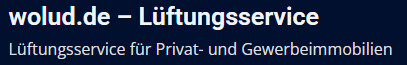 Lüftungsservice WoLuD in Wilhelmshaven - Logo
