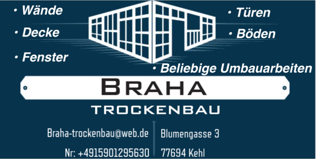 Braha Trockenbau in Kehl - Logo