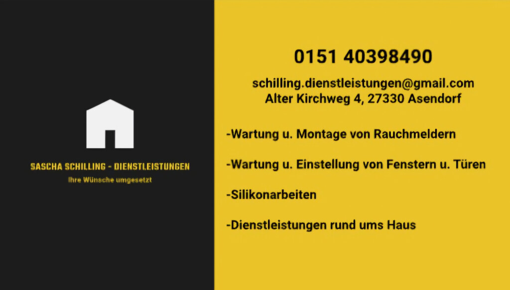 Sascha Schilling Dienstleistungen in Asendorf Kreis Diepholz - Logo