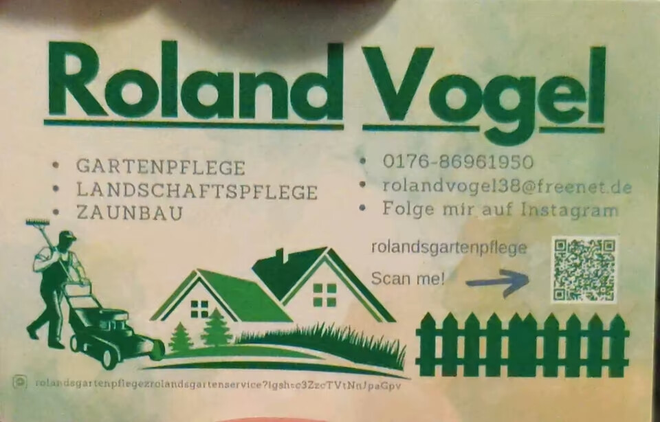 Gartenpflege und Zaunbau Roland Vogel in Bad Oeynhausen - Logo