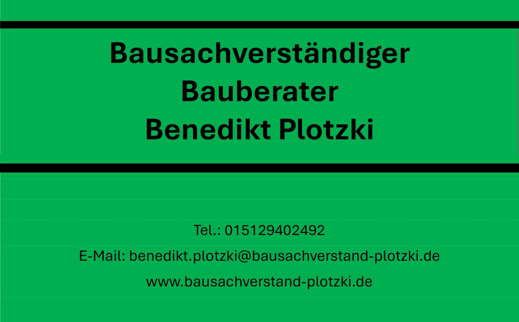Bausachverständiger & Bauberater Benedikt Plotzki in Hohenahr - Logo