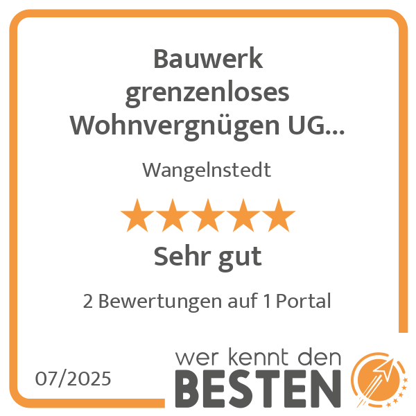 Bauwerk grenzenloses Wohnvergnügen UG (haftungsbeschränkt) in Wangelnstedt - Logo Bauwerk grenzenloses Wohnvergnügen UG (haftungsbeschränkt) in Wangelnstedt - Logo