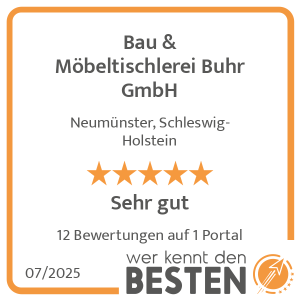 Bau & Möbeltischlerei Buhr GmbH in Neumünster - Logo