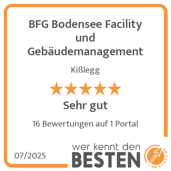 BFG Bodensee Facility und Gebäudemanagement in Kißlegg - Logo BFG Bodensee Facility und Gebäudemanagement in Kißlegg - Logo