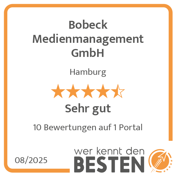 Bobeck Medienmanagement GmbH in Hamburg - Logo