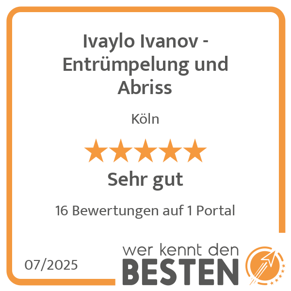 Ivaylo Ivanov - Entrümpelung und Abriss in Köln - Logo