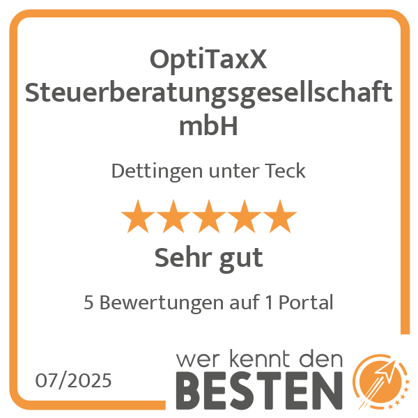 OptiTaxX Steuerberatungsgesellschaft mbH in Dettingen unter Teck - Logo