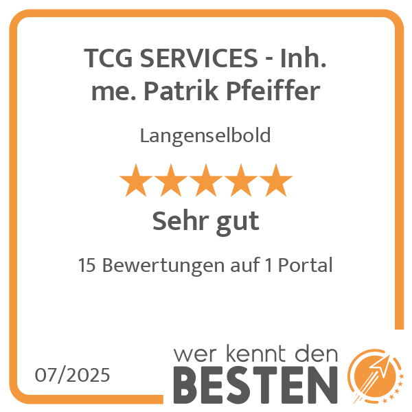 TCG SERVICES - Inh. me. Patrik Pfeiffer in Langenselbold - Logo