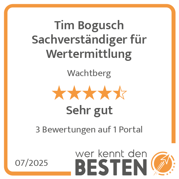 Tim Bogusch Sachverständiger für Wertermittlung in Wachtberg - Logo