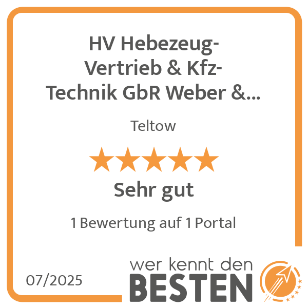 HV Hebezeug-Vertrieb & Kfz-Technik GbR Weber & Lenz in Teltow - Logo