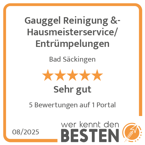 Gauggel Reinigung &- Hausmeisterservice/ Entrümpelungen in Bad Säckingen - Logo Gauggel Reinigung &- Hausmeisterservice/ Entrümpelungen in Bad Säckingen - Logo