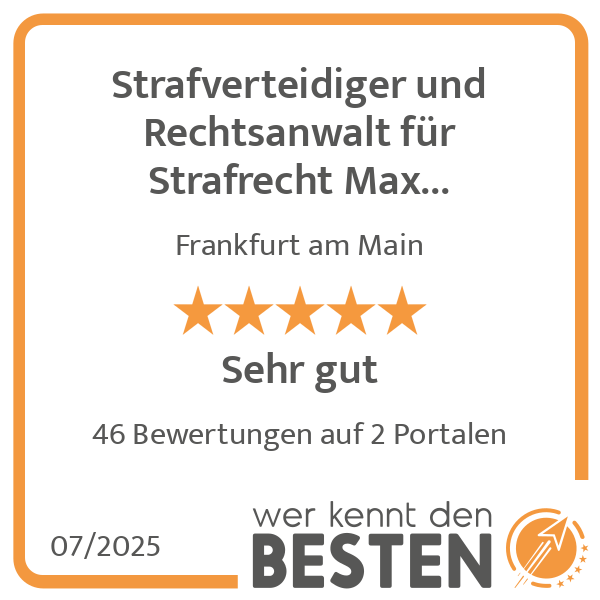 Strafverteidiger und Rechtsanwalt für Strafrecht Max Matusewicz in Frankfurt am Main - Logo