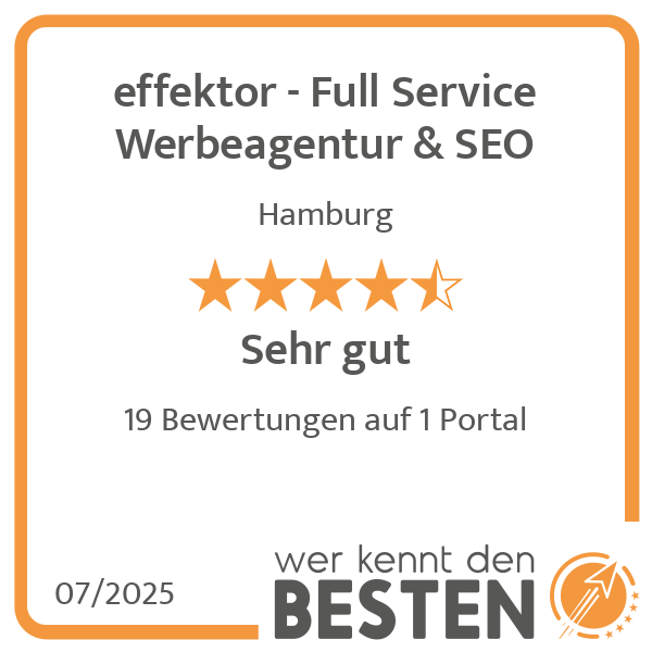 effektor - Full Service Werbeagentur & SEO in Hamburg - Logo