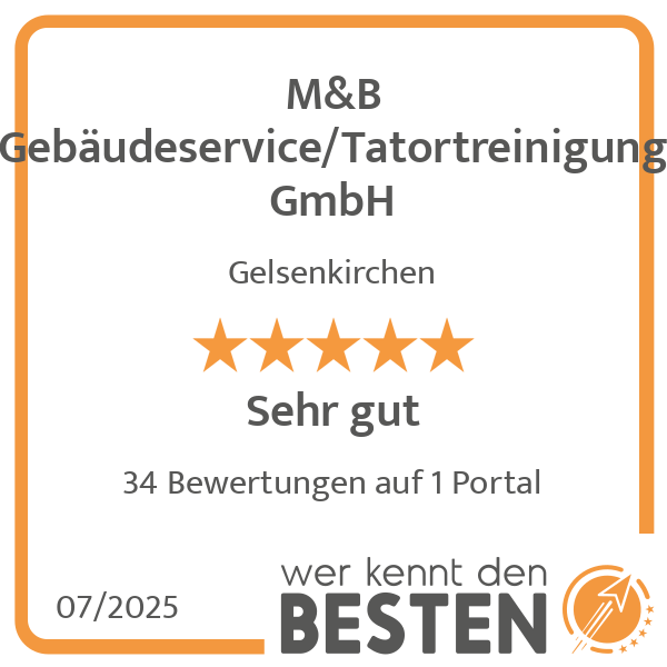 M&B Gebäudeservice/Tatortreinigung GmbH in Gelsenkirchen - Logo
